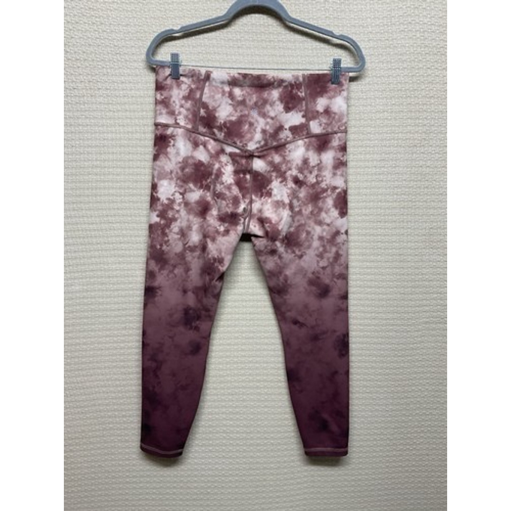 NWOT Athleta Elation Printed 7/8 Tight YogaGym Leggings Women Size L Pink/Maroon - Picture 10 of 11